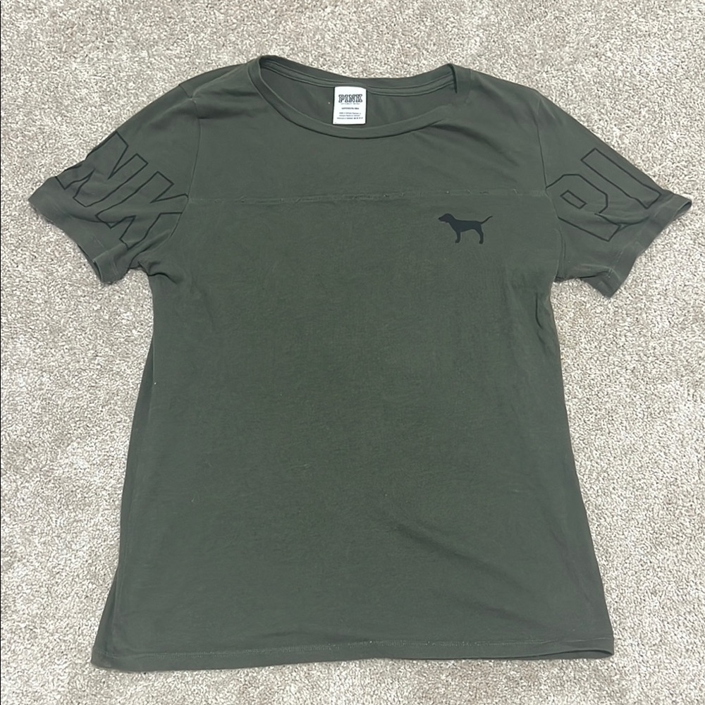 PINK Victoria's Secret Green T-Shirt